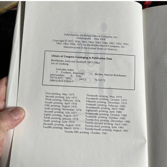 The Joy Of Cooking 1975 Edition 24th printing 1981 Irma S Rombauer Hardcover - Picture 2 of 8